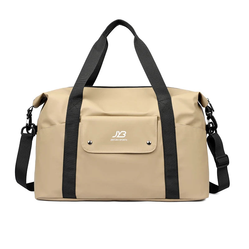 Gym Duffel Bag Waterproof Adjustable Strap Front Zip Pocket