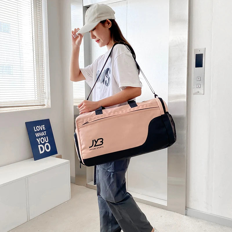 Gym Duffle Bag Spacious Water-Resistant Polyester
