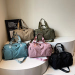 Gym Duffle Bag Tear-Resistant Fabric Multiple Pockets