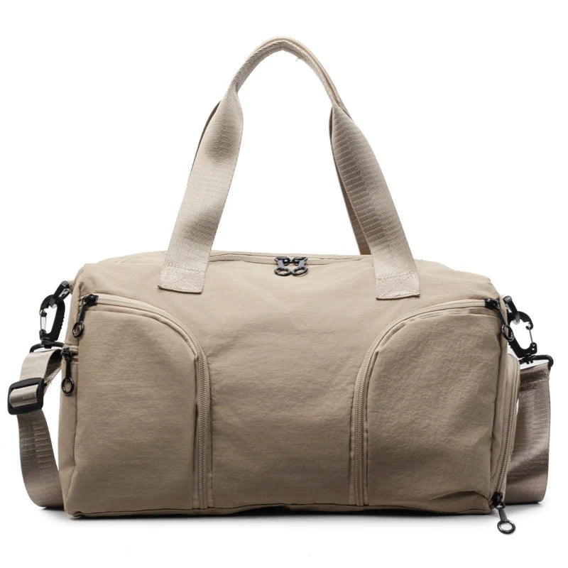 Gym Duffle Bag Tear-Resistant Fabric Multiple Pockets