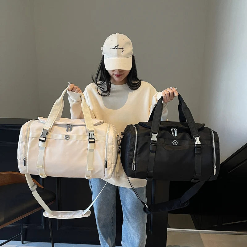 Gym Duffle Bag Water-Resistant Multiple Compartments & Detachable Strap