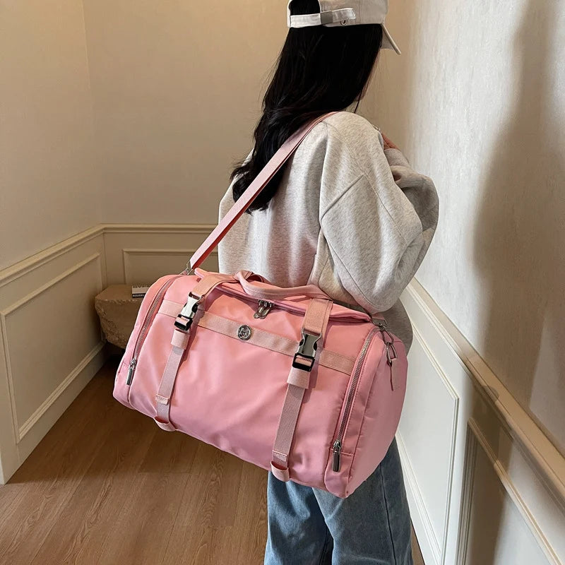Gym Duffle Bag Water-Resistant Multiple Compartments & Detachable Strap
