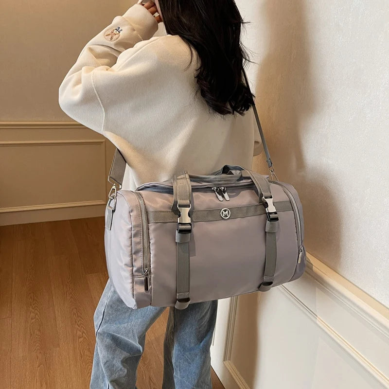 Gym Duffle Bag Water-Resistant Multiple Compartments & Detachable Strap