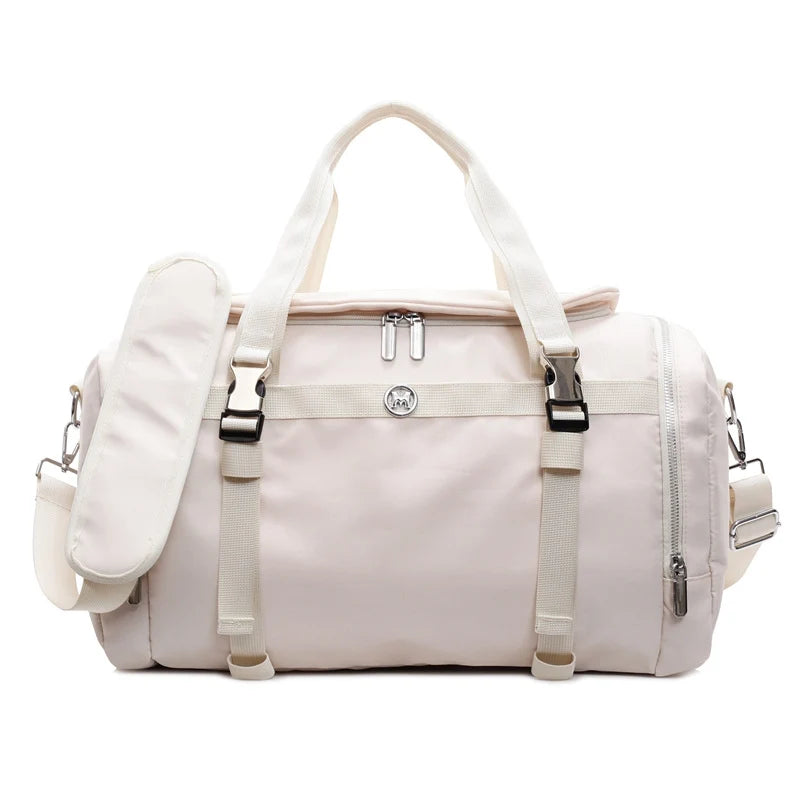 Gym Duffle Bag Water-Resistant Multiple Compartments & Detachable Strap