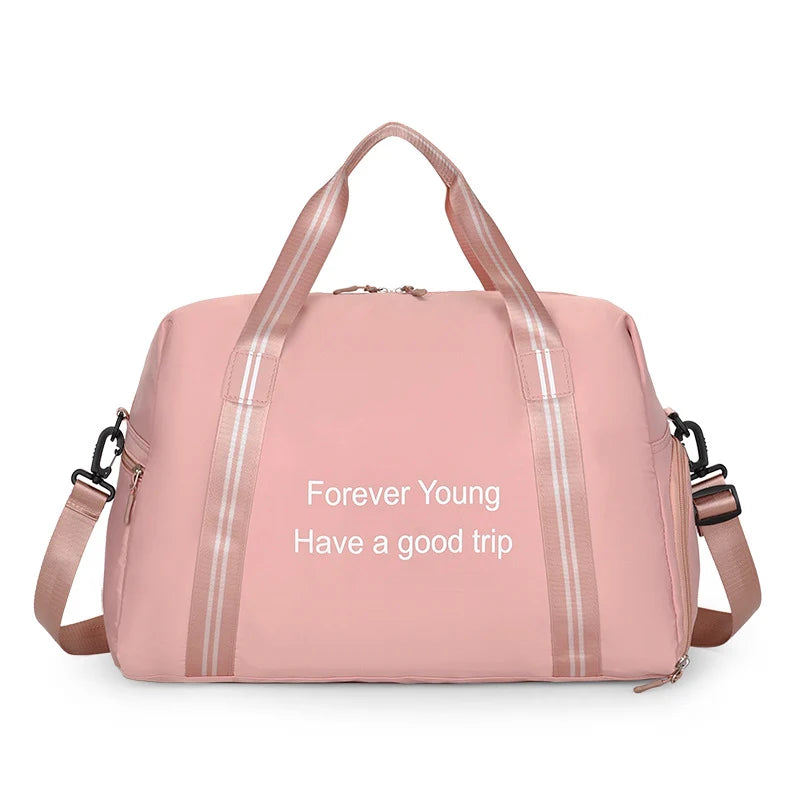 Gym Tote Bag Large Capacity Tear-Resistant Fabric & Padded Straps