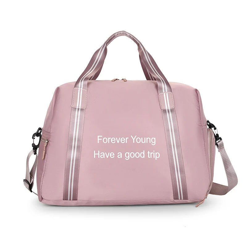 Gym Tote Bag Large Capacity Tear-Resistant Fabric & Padded Straps
