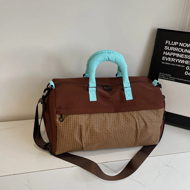 Gym Weekender Duffle Bag Tear-Resistant Large Capacity Shoe Compartment