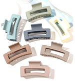 Hair Claw Clips Non-Slip Soft-Touch Set of 3