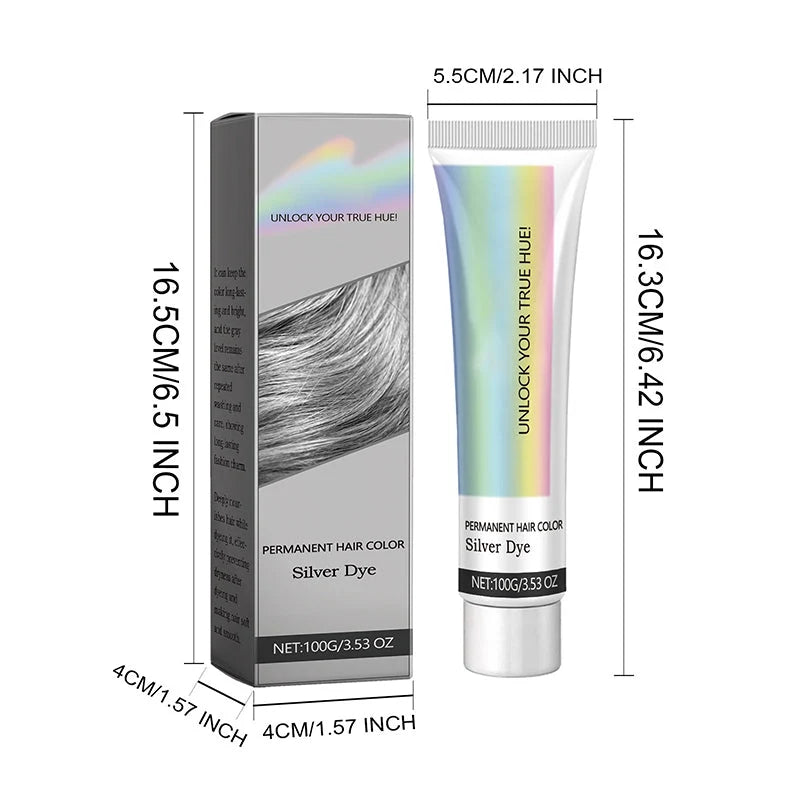 Hair Dye Silver Ammonia-Free Aloe & Plant Extracts