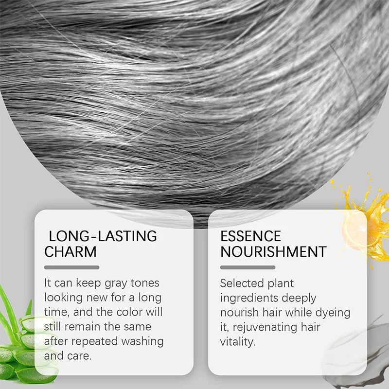 Hair Dye Silver Ammonia-Free Aloe & Plant Extracts