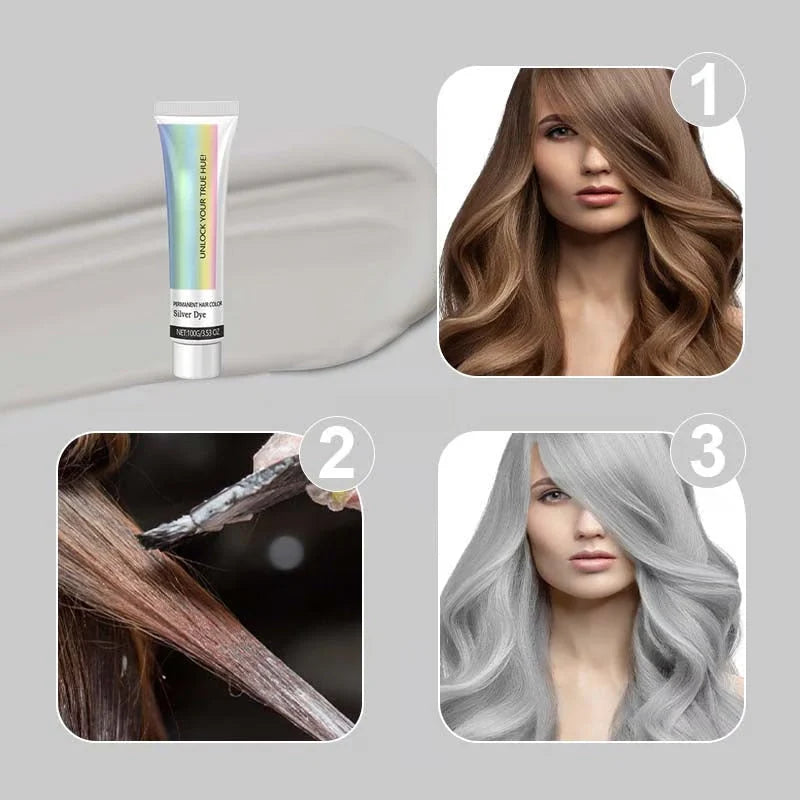 Hair Dye Silver Ammonia-Free Aloe & Plant Extracts