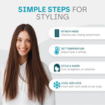 Hair Styler 5-in-1 Interchangeable Heads & Auto Curling