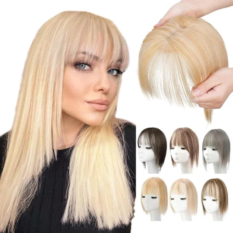 Hairpiece Synthetic Fiber Adjustable Bangs Volume-Enhancing