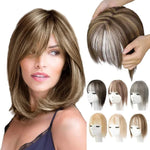 Hairpiece Synthetic Fiber Adjustable Bangs Volume-Enhancing
