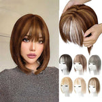 Hairpiece Synthetic Fiber Adjustable Bangs Volume-Enhancing