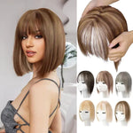 Hairpiece Synthetic Fiber Adjustable Bangs Volume-Enhancing