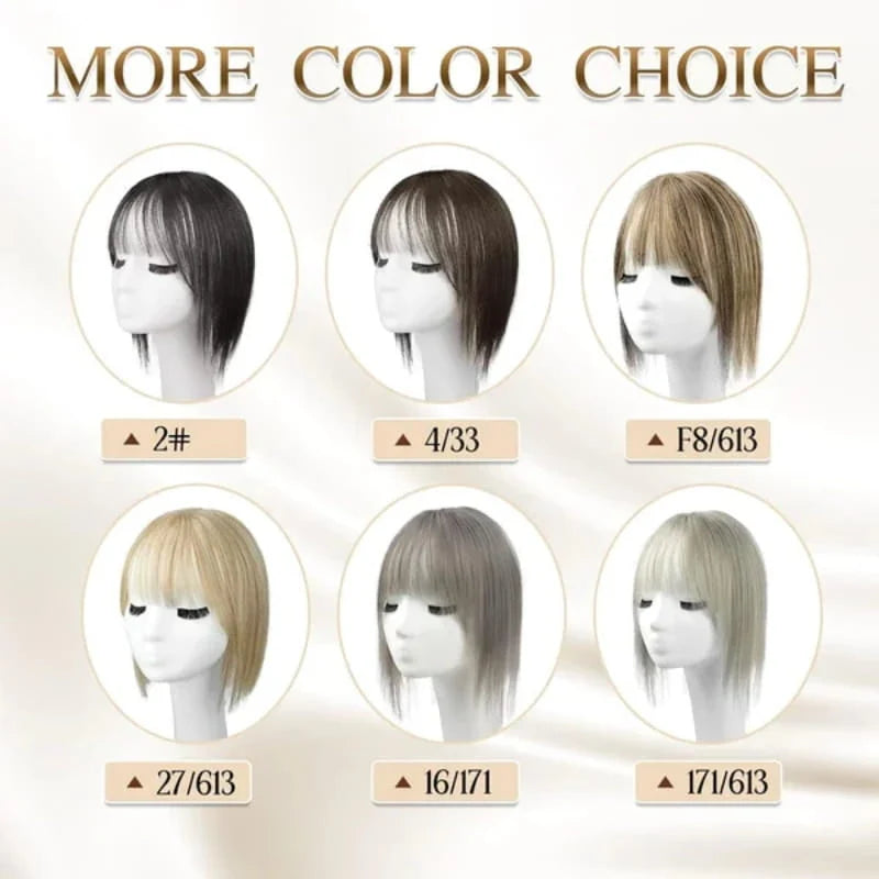 Hairpiece Synthetic Fiber Adjustable Bangs Volume-Enhancing