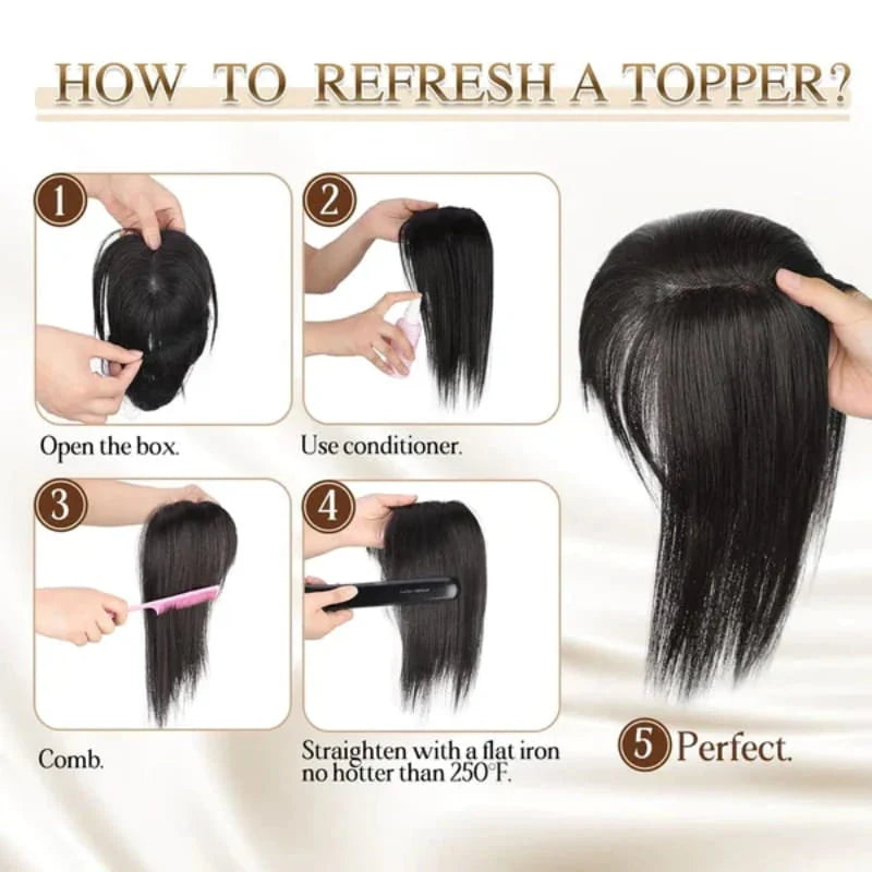 Hairpiece Synthetic Fiber Adjustable Bangs Volume-Enhancing
