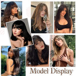 Hairpiece Synthetic Fiber Adjustable Bangs Volume-Enhancing