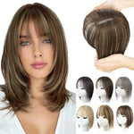 Hairpiece Synthetic Fiber Adjustable Bangs Volume-Enhancing