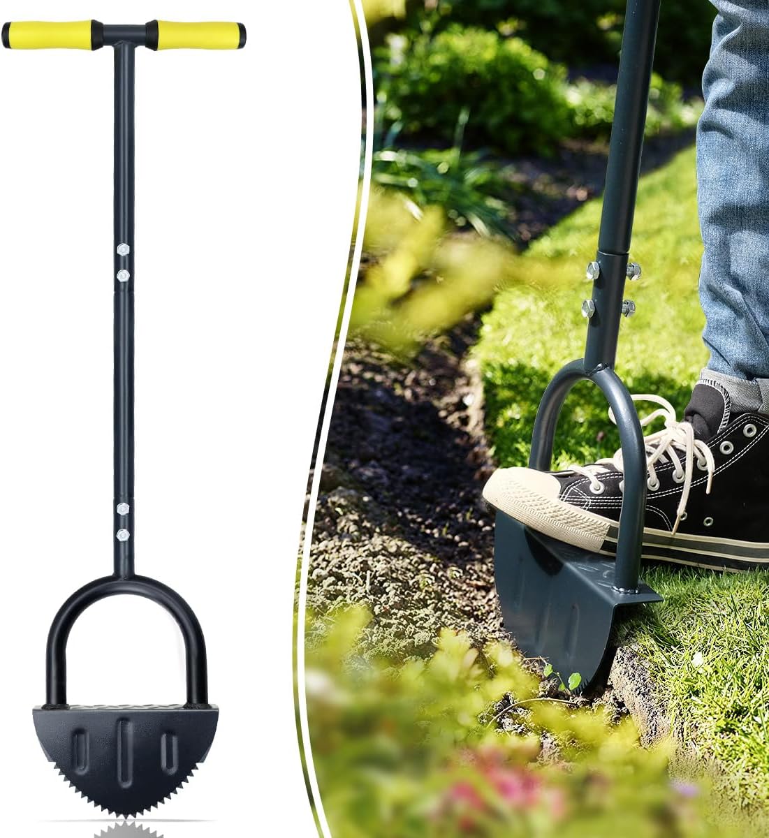 Half-Moon Lawn Edger Serrated Stainless Steel