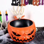 Halloween Candy Bowl Motion-Activated Skeleton Hand Red LED Eyes