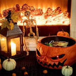 Halloween Candy Bowl Motion-Activated Skeleton Hand Red LED Eyes