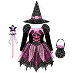 Halloween Costume Set of 4 Star Print Dress