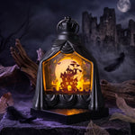 Halloween Lantern Spooky Scene Flameless LED Indoor & Outdoor