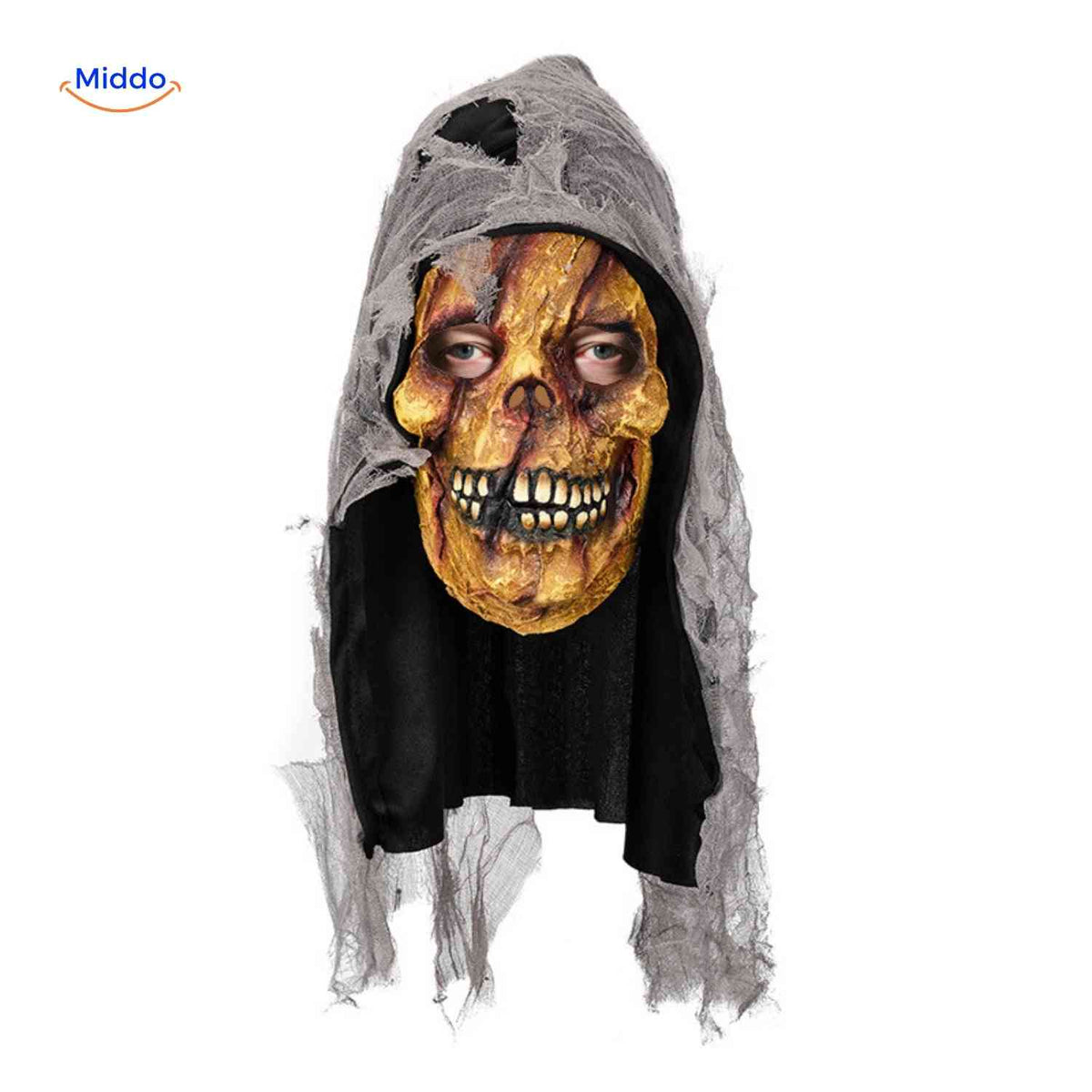Halloween Mask Full-Face Integrated Hood Breathable Visibility