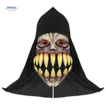 Halloween Mask Full-Face Integrated Hood Breathable Visibility