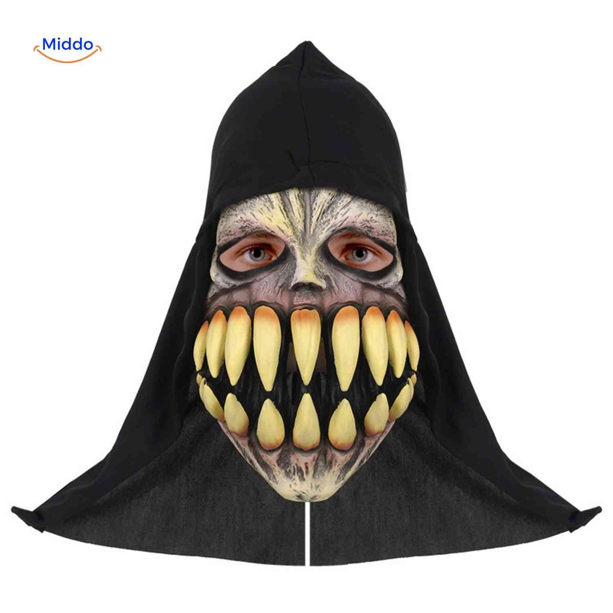 Halloween Mask Full-Face Integrated Hood Breathable Visibility