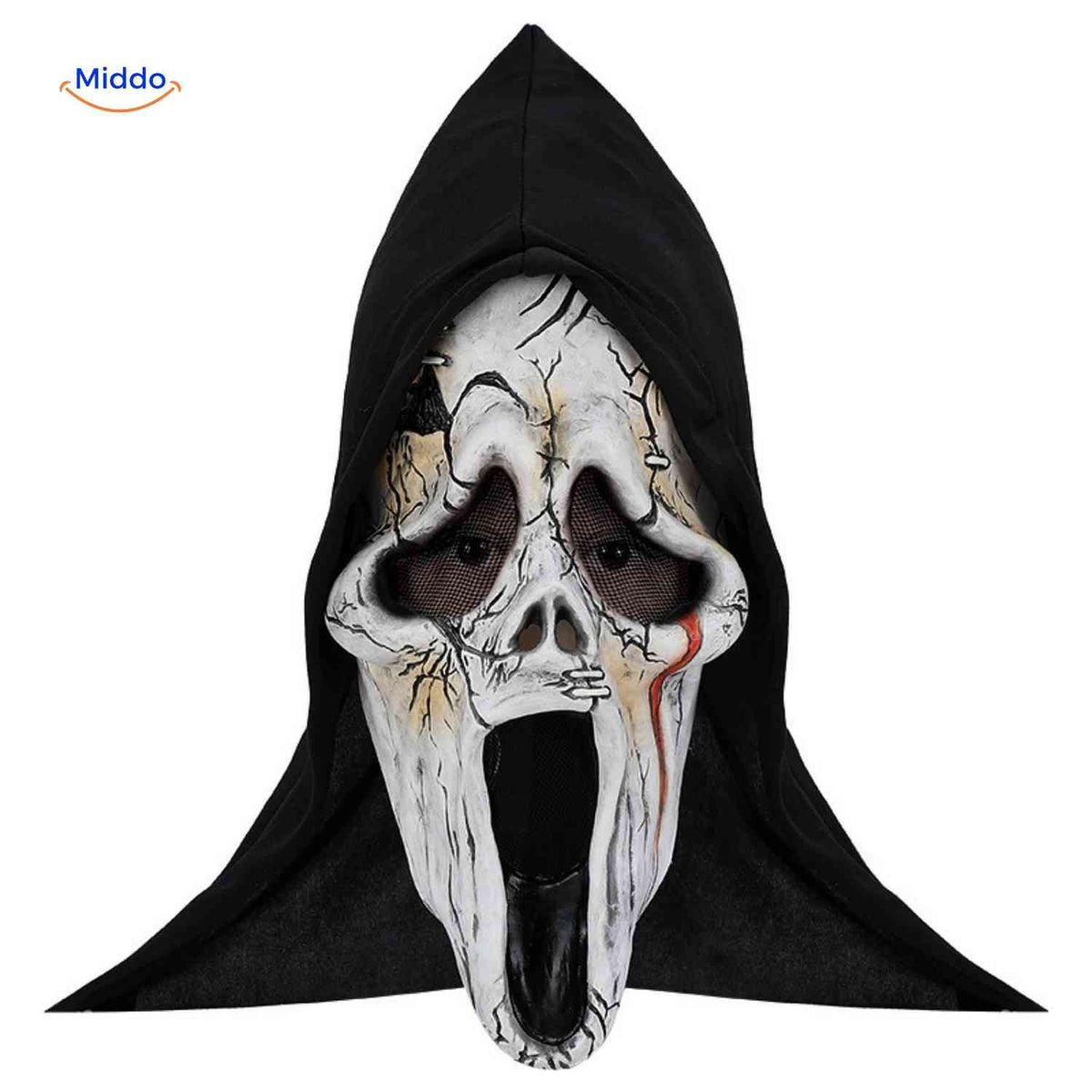 Halloween Mask Full-Face Integrated Hood Breathable Visibility