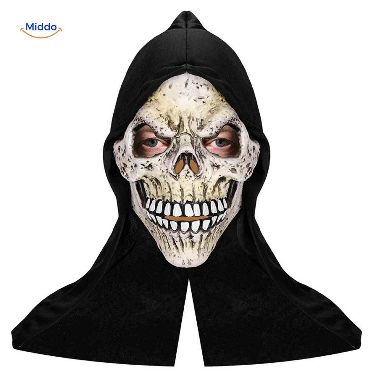 Halloween Mask Full-Face Integrated Hood Breathable Visibility