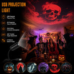 Halloween Projector Rotating USB Powered With 6 Scene Discs