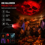 Halloween Projector Rotating USB Powered With 6 Scene Discs