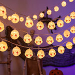 Halloween String Lights Ghost-Shaped LED Set of 20
