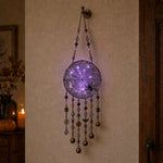 Halloween Wind Chime Light-Up Centerpiece Colorful Beaded Strands