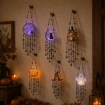 Halloween Wind Chime Light-Up Centerpiece Colorful Beaded Strands