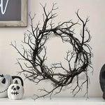 Halloween Wreath Natural-Look Artificial Branches Lightweight