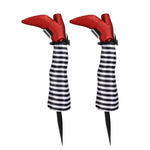 Halloween Yard Decoration Upside-Down Witch Legs Set of 2