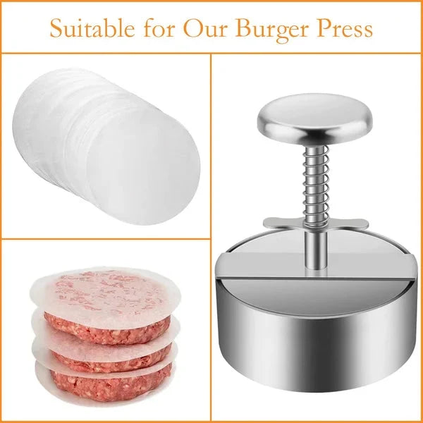 Hamburger Patty Press Stainless Steel Non-Stick Dishwasher-Safe