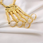 Hand Chain Bracelet Skeleton Design Flexible Links