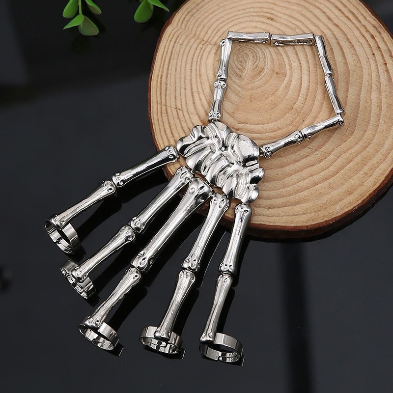 Hand Chain Bracelet Skeleton Design Flexible Links