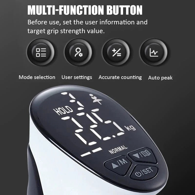 Hand Dynamometer LED Display Adjustable Grip Distance