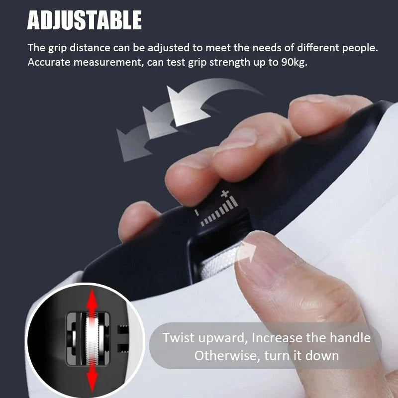 Hand Dynamometer LED Display Adjustable Grip Distance