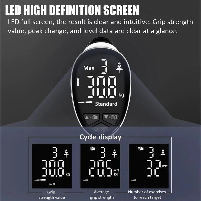 Hand Dynamometer LED Display Adjustable Grip Distance