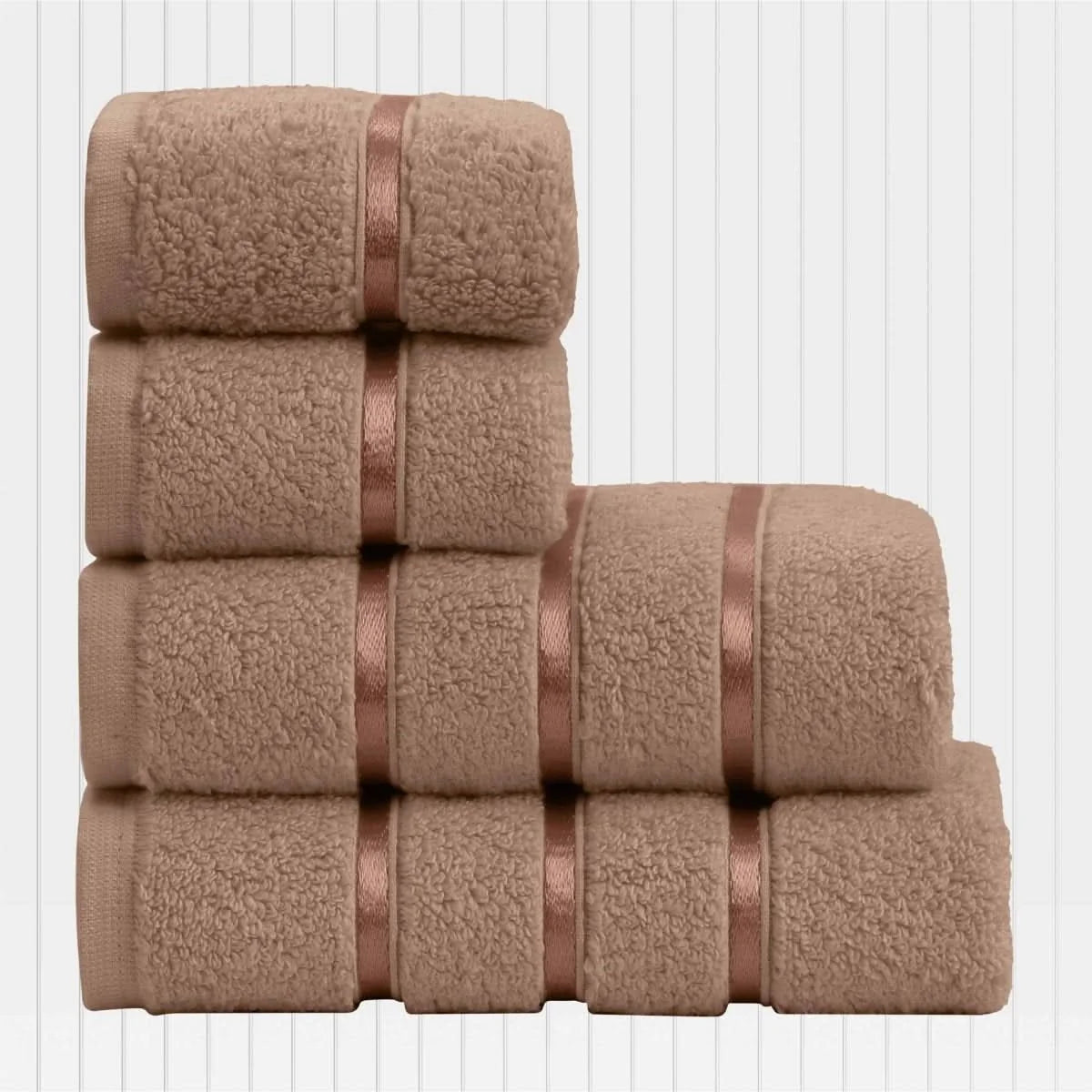 Hand & Face Towel Set 4-Piece Cotton Quick-Drying