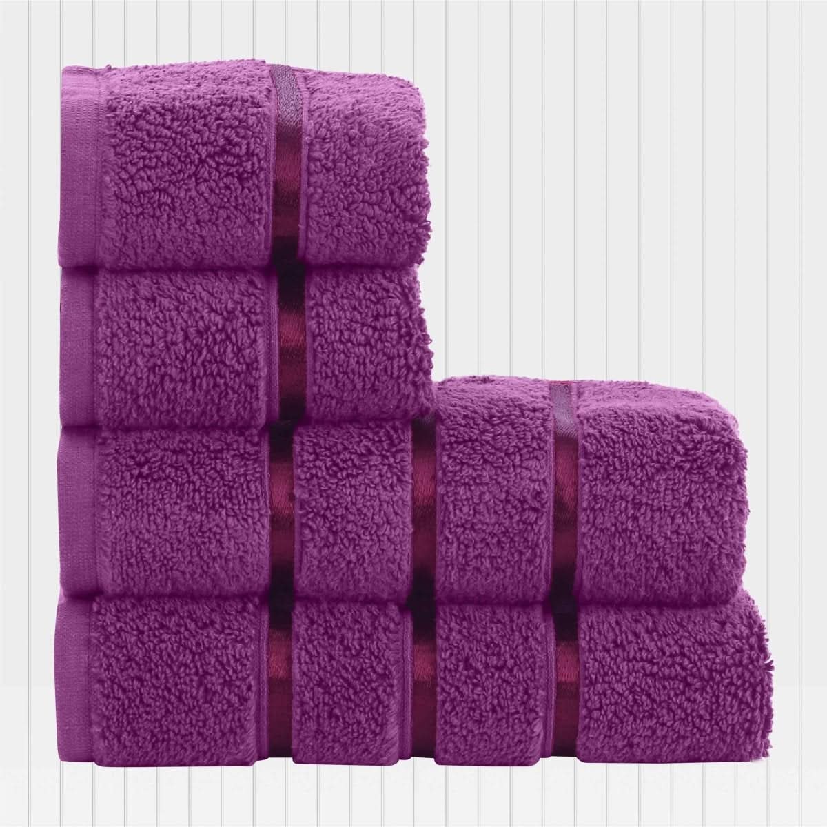 Hand & Face Towel Set 4-Piece Cotton Quick-Drying