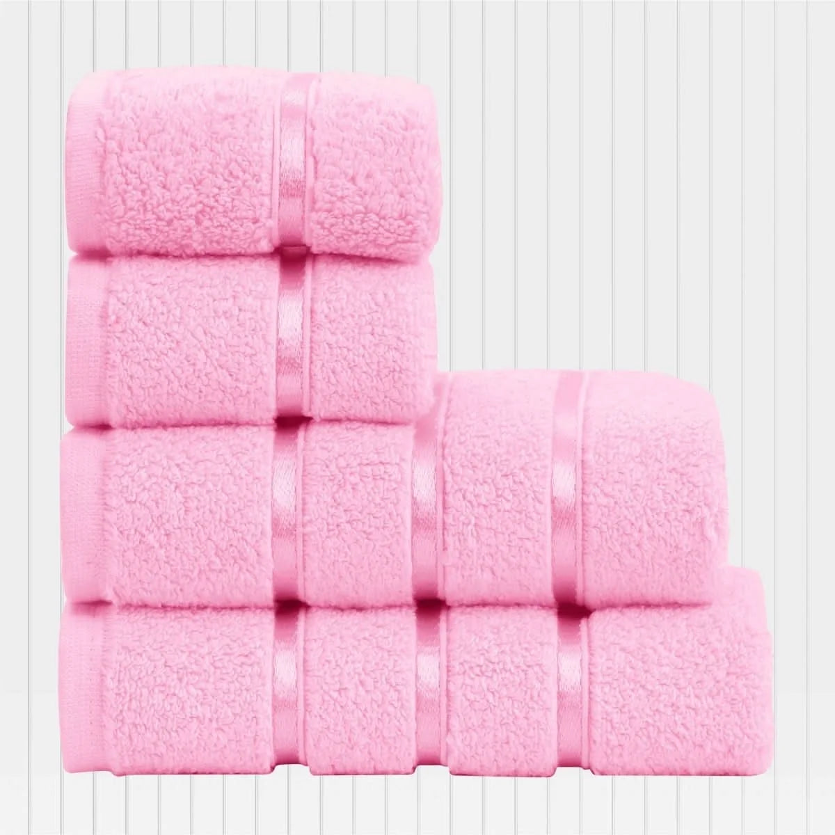 Hand & Face Towel Set 4-Piece Cotton Quick-Drying